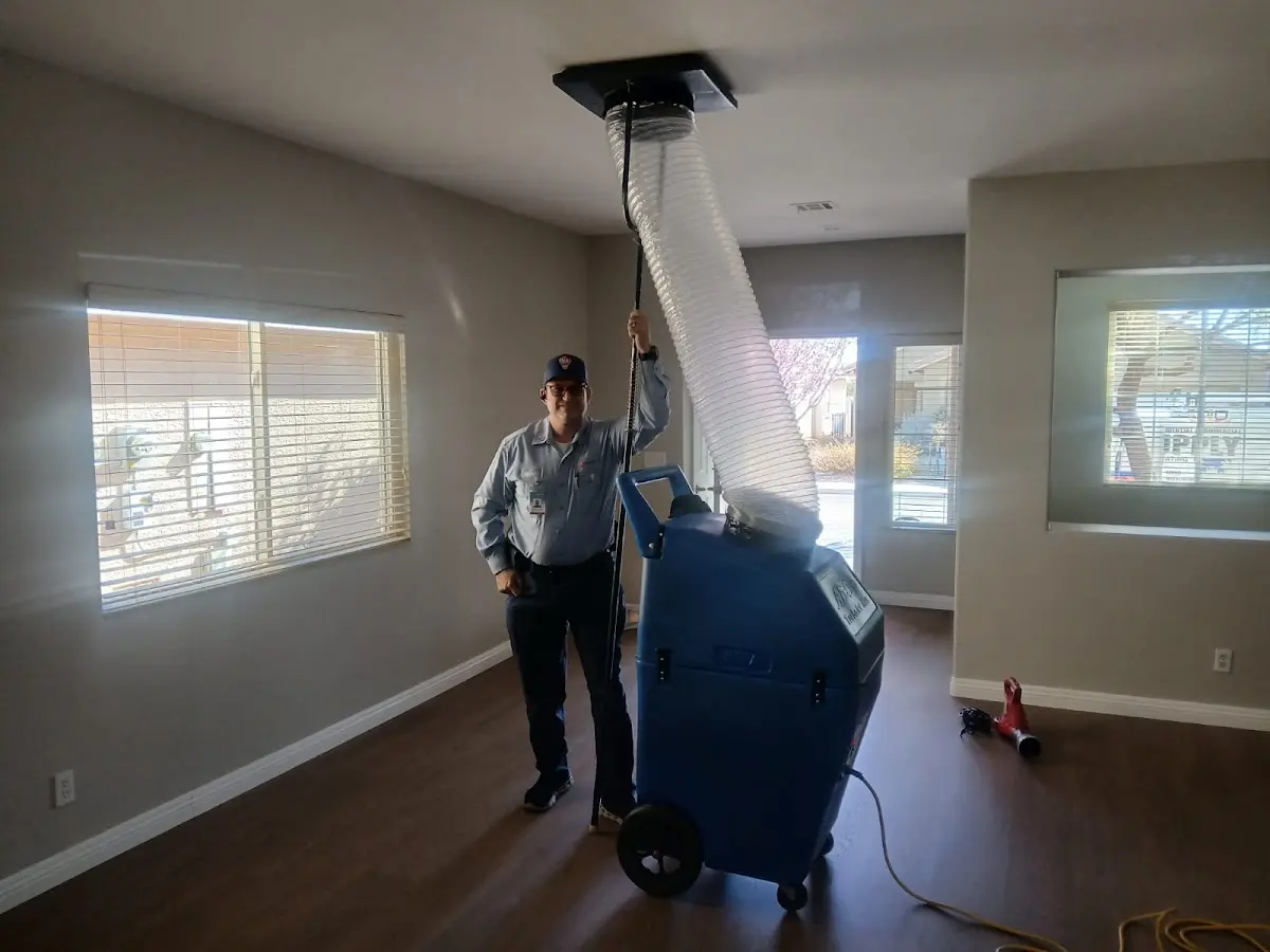 Professional Dryer Vent Cleaning work inside a Corona home